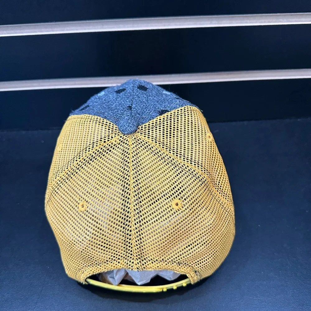 Von Dutch Gray & Yellow Patch Trucker Cap - Picture 3 of 5